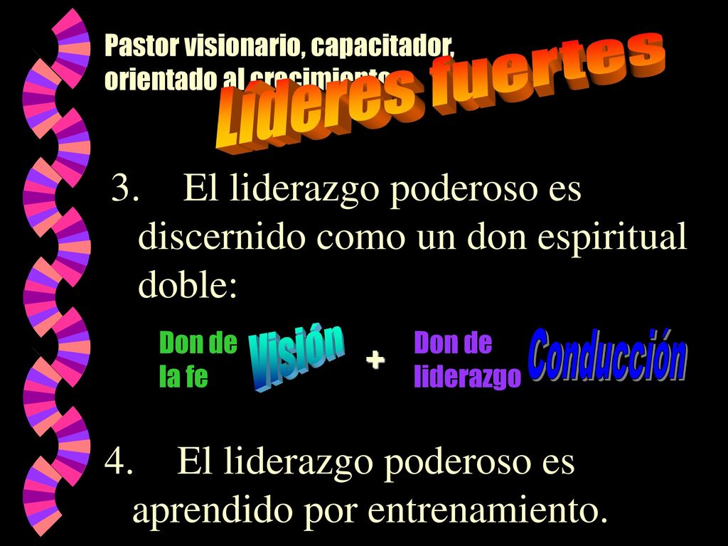 3. El liderazgo poderoso es discernido como un don espiritual doble: