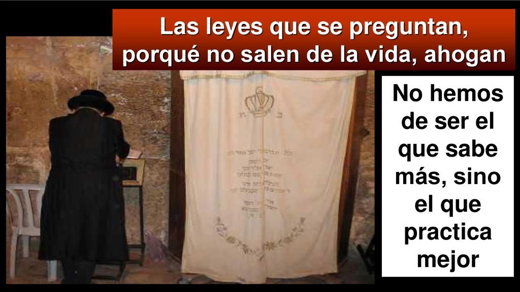 Las leyes que se preguntan, porqué no salen de la vida, ahogan