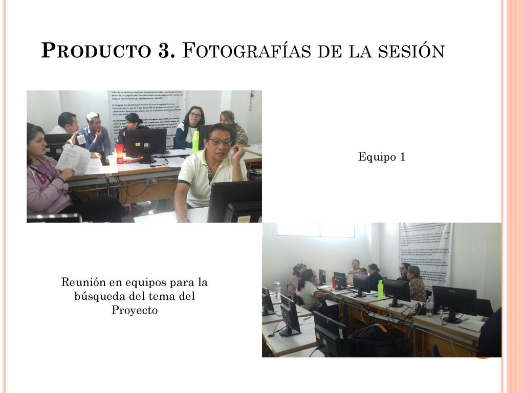 Reunión en equipos para la búsqueda del tema del Proyecto