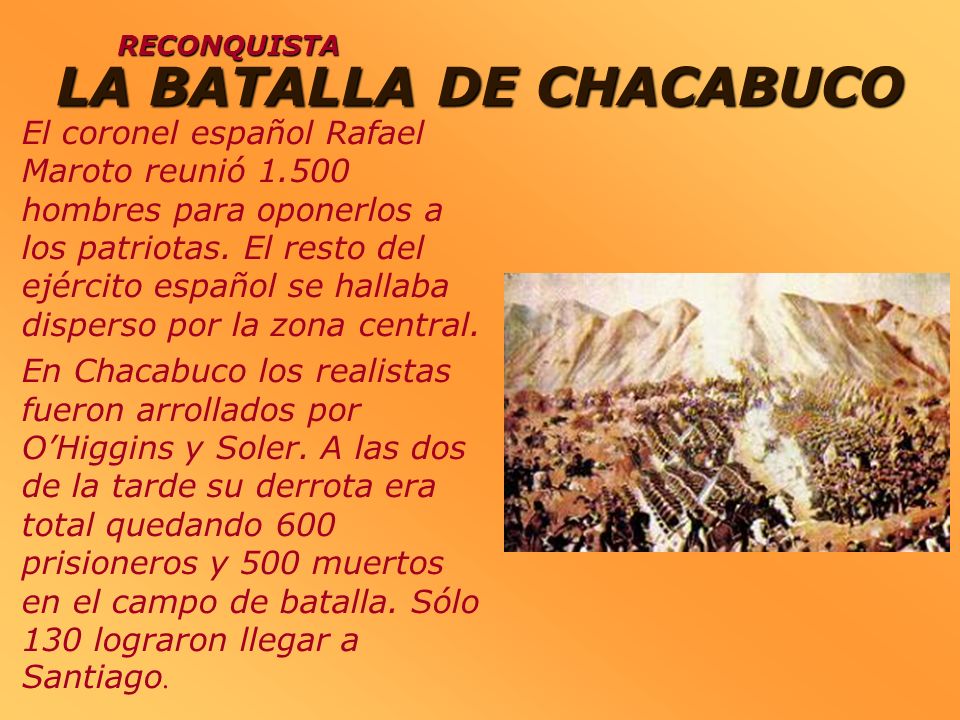 LA BATALLA DE CHACABUCO