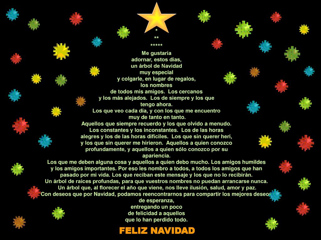 FELIZ NAVIDAD * ** ***** Me gustaría adornar, estos días,