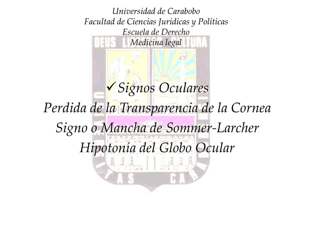 Perdida de la Transparencia de la Cornea