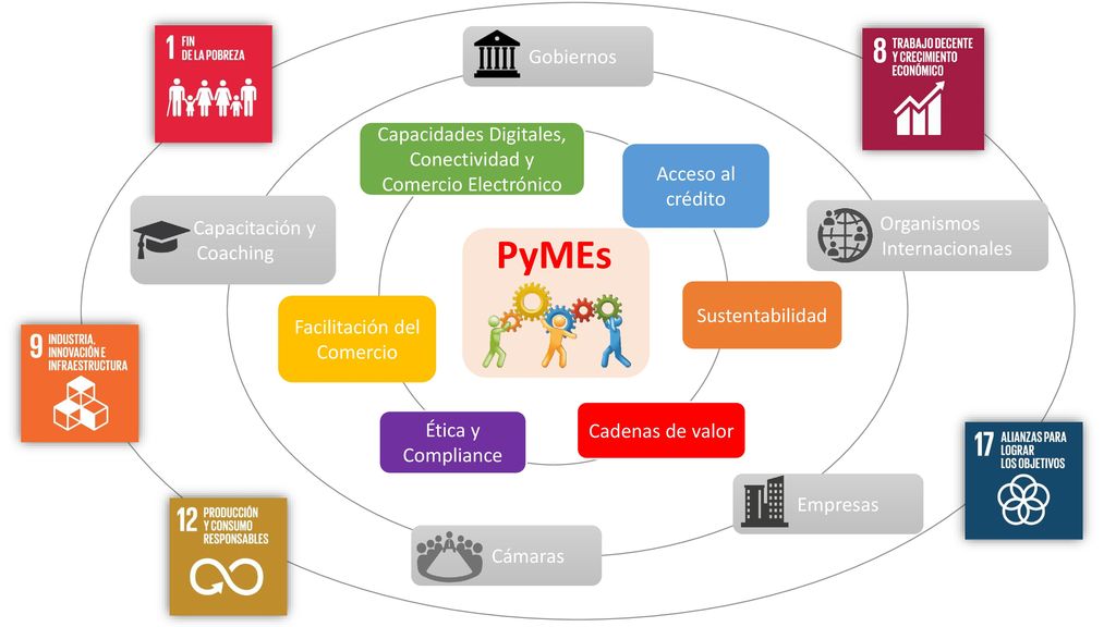 Gobiernos Capacidades Digitales, Conectividad y Comercio Electrónico. Acceso al crédito. Capacitación y.