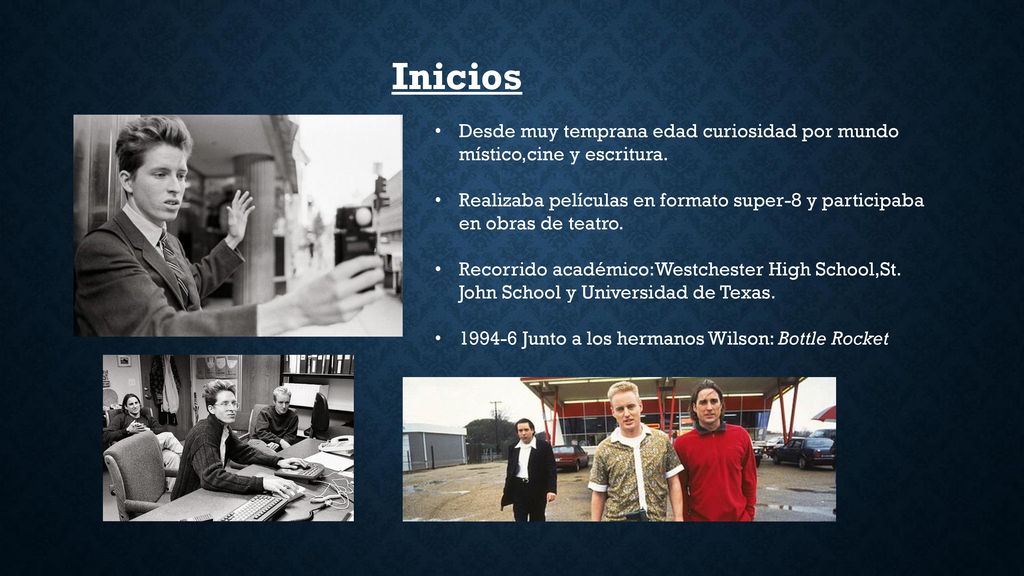 Inicios Desde muy temprana edad curiosidad por mundo místico,cine y escritura.
