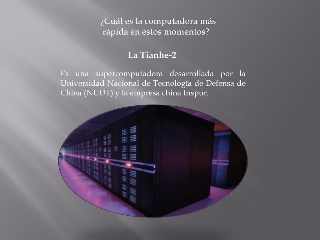 ¿Cuál es la computadora más rápida en estos momentos