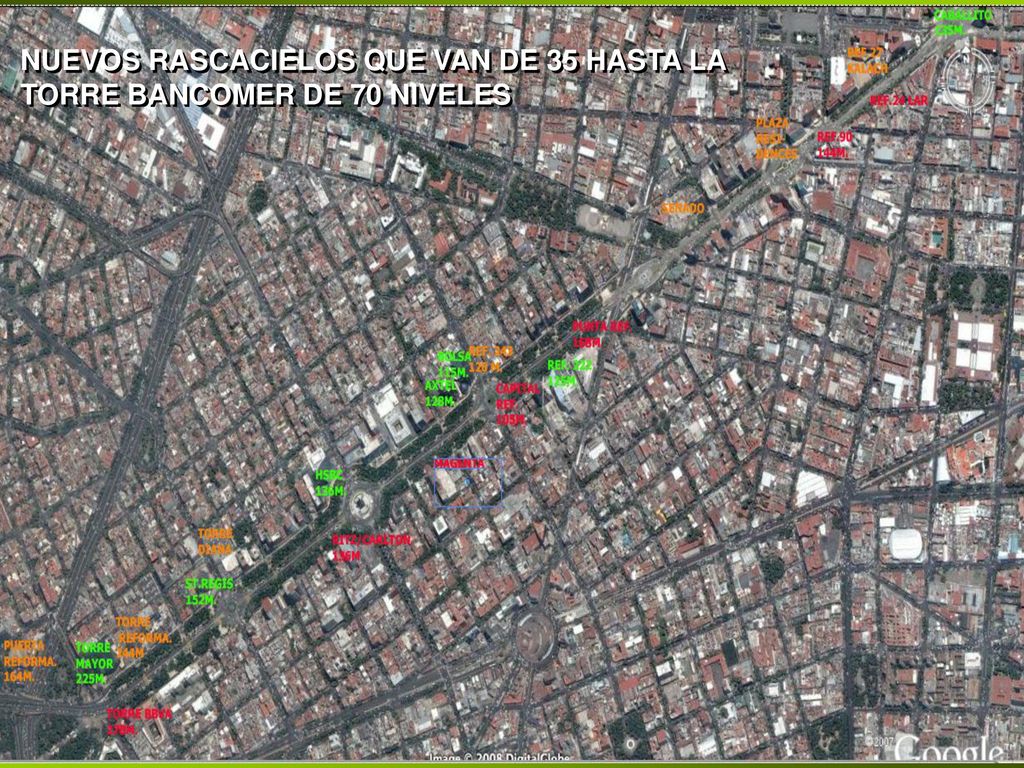 NUEVOS RASCACIELOS QUE VAN DE 35 HASTA LA TORRE BANCOMER DE 70 NIVELES