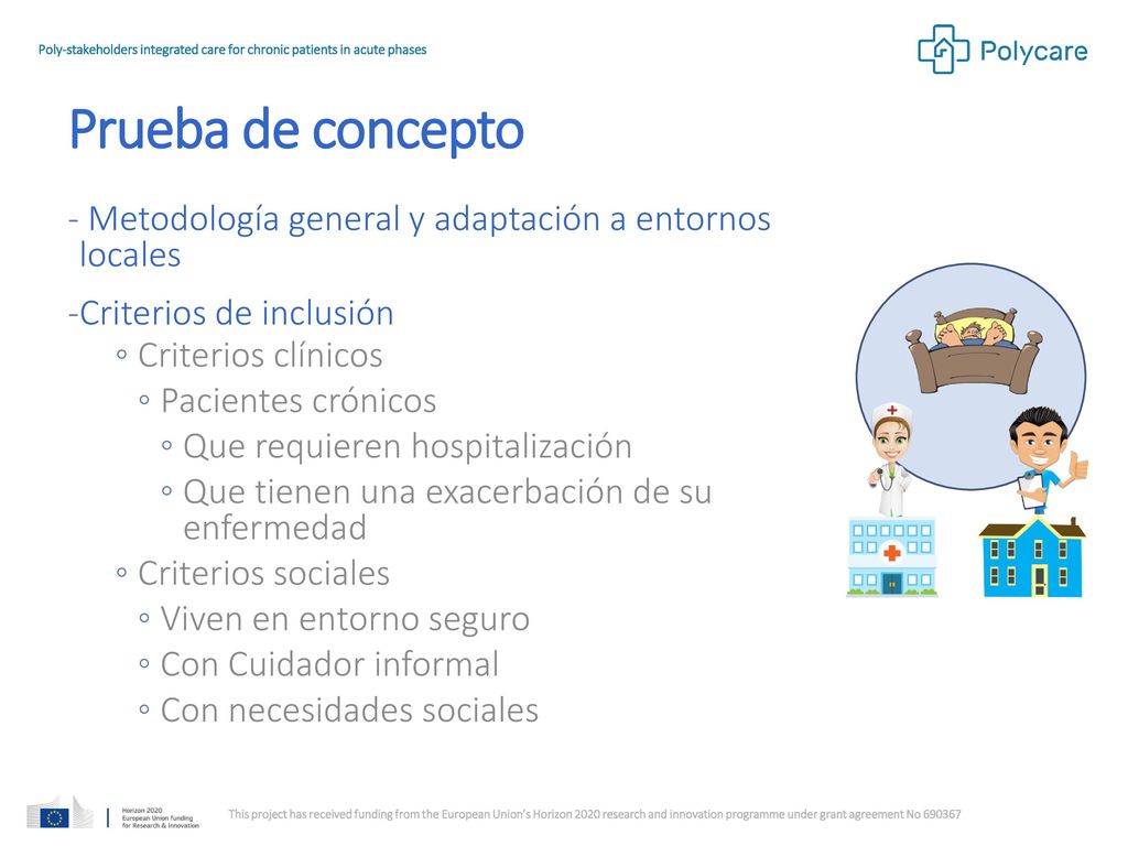 Prueba de concepto Metodología general y adaptación a entornos locales