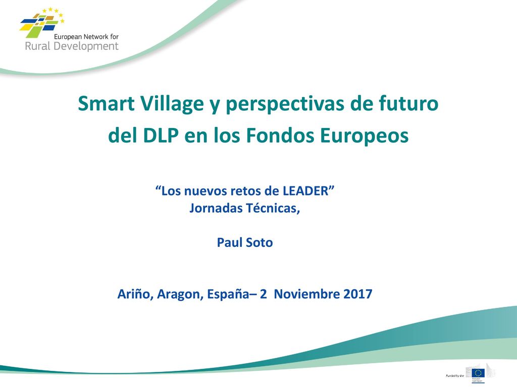 Smart Village y perspectivas de futuro del DLP en los Fondos Europeos