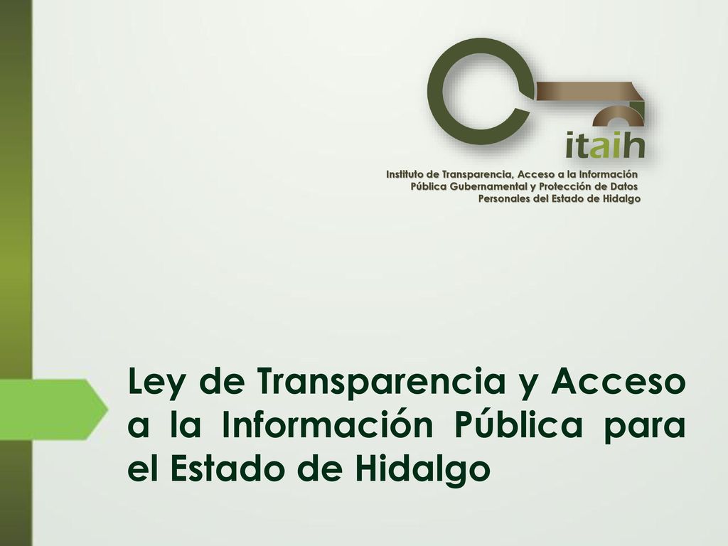 Ley de Transparencia y Acceso a la Información Pública para el Estado de Hidalgo