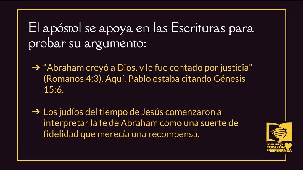 El apóstol se apoya en las Escrituras para probar su argumento: