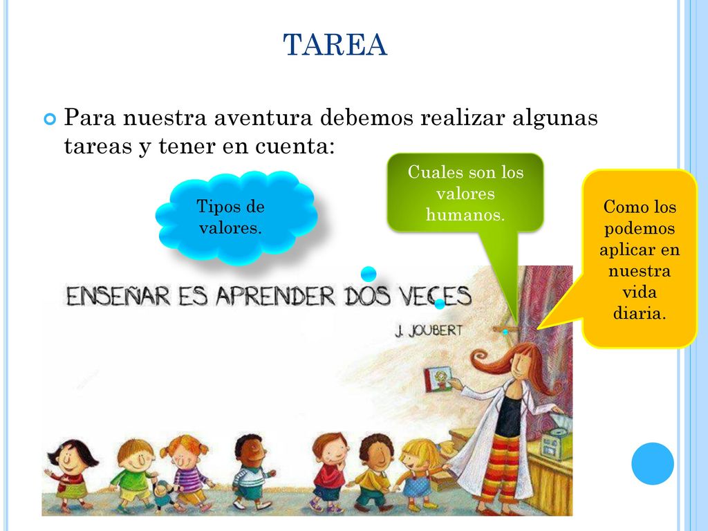 TAREA Para nuestra aventura debemos realizar algunas tareas y tener en cuenta: Cuales son los valores humanos.