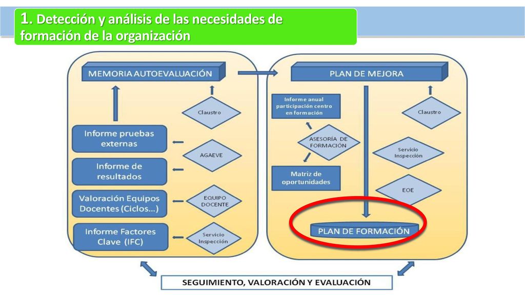 1. Detección y análisis de las necesidades de formación de la organización