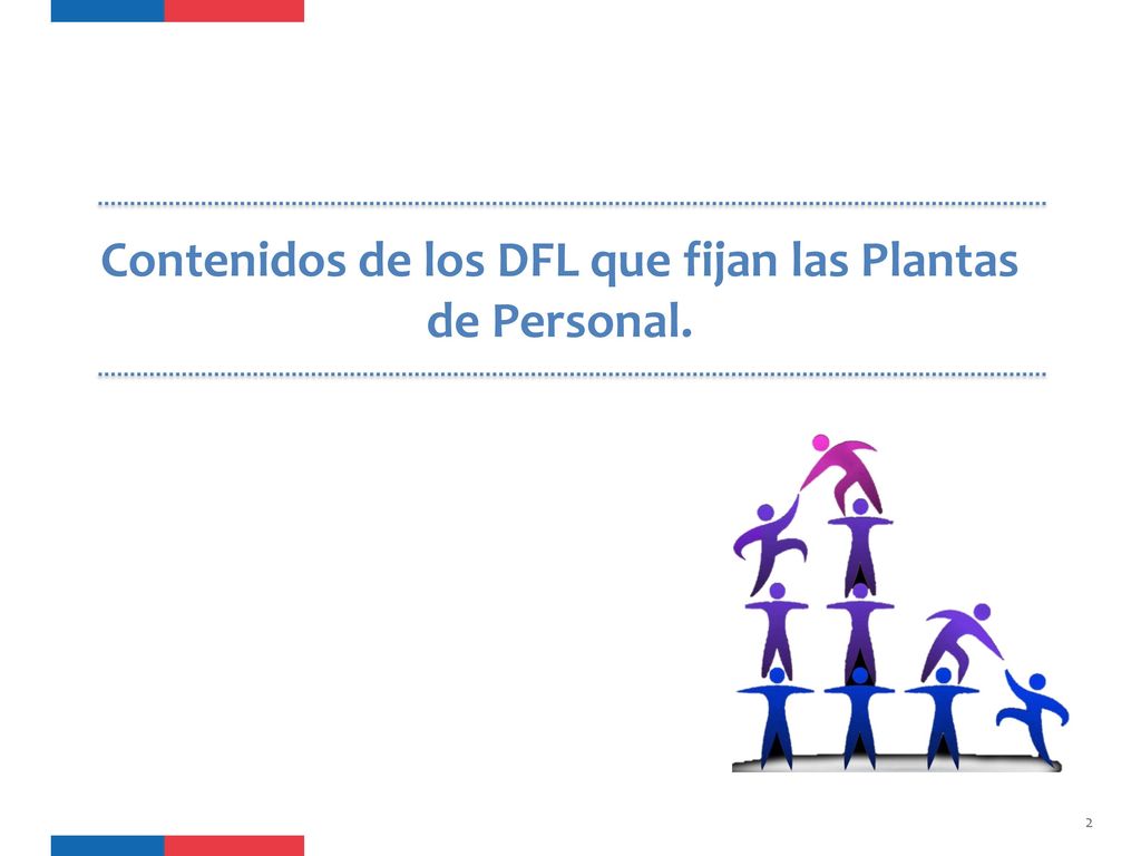 Contenidos de los DFL que fijan las Plantas de Personal.