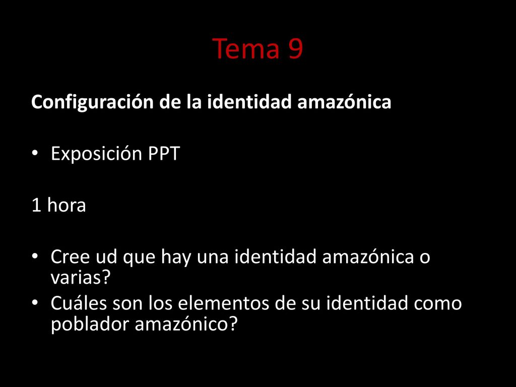 Tema 9 Configuración de la identidad amazónica Exposición PPT 1 hora