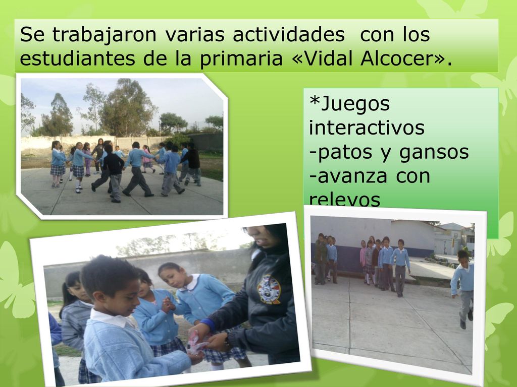 Se trabajaron varias actividades con los estudiantes de la primaria «Vidal Alcocer».