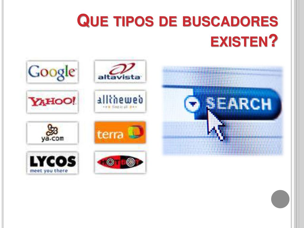 Que tipos de buscadores existen