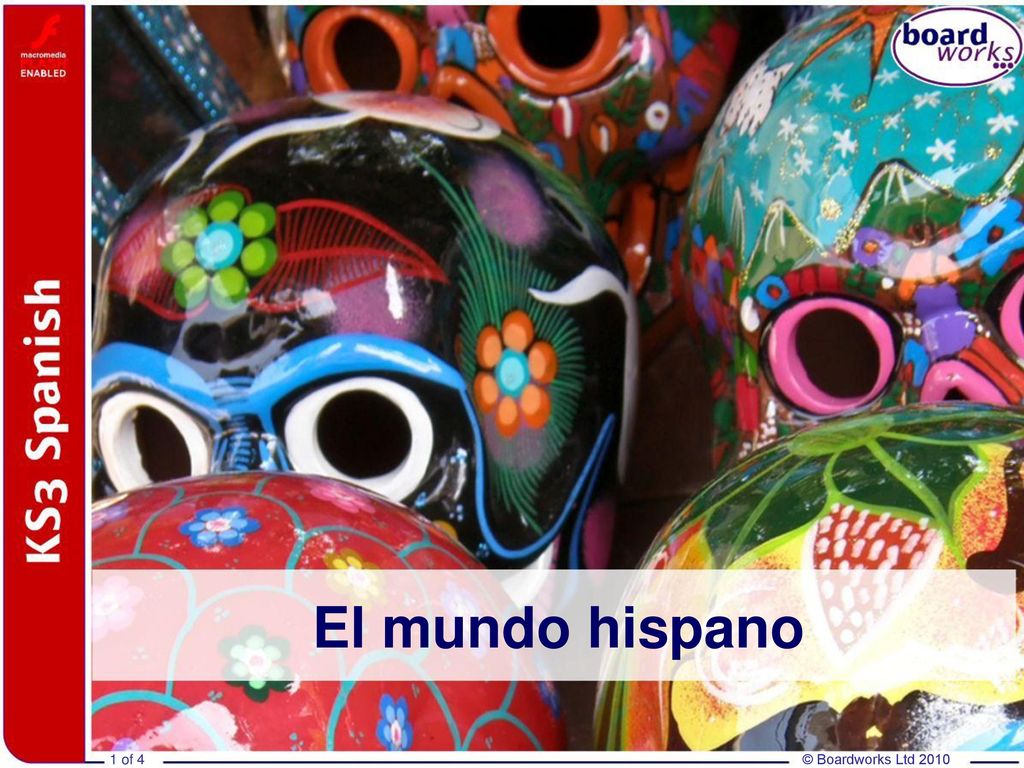 This presentation maps to Unit 17: El mundo hispano of the DCFS scheme of work. It covers Strand 3: Intercultural understanding of the Key Stage 3 Framework for Languages.
