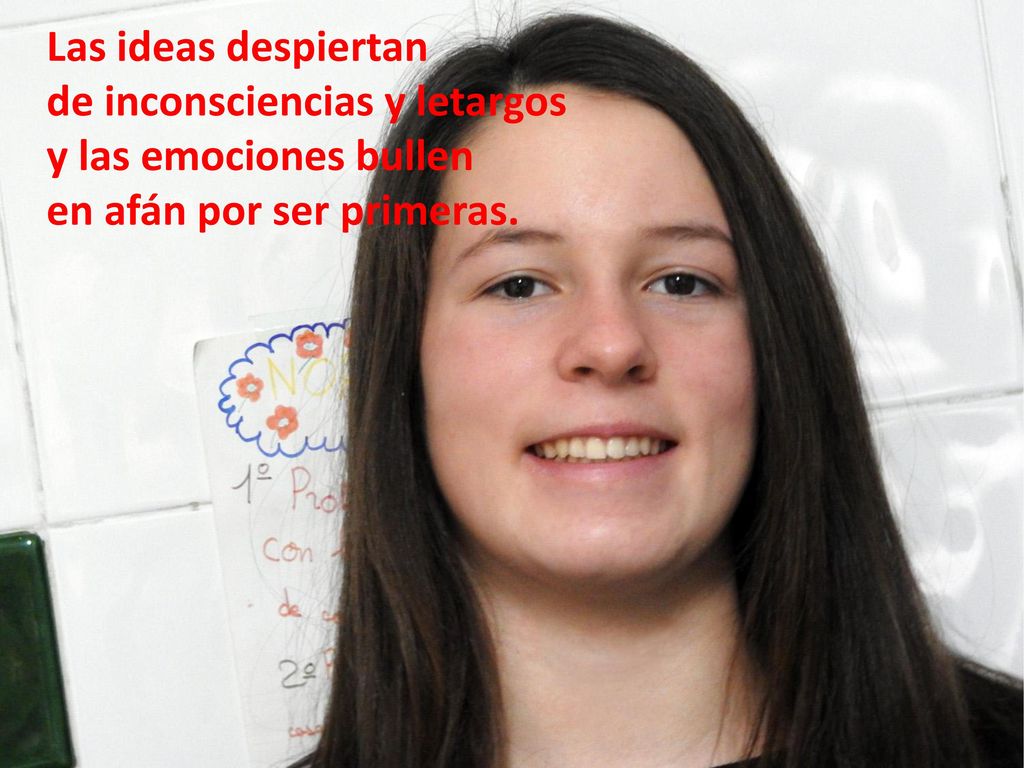 Las ideas despiertan de inconsciencias y letargos y las emociones bullen en afán por ser primeras.