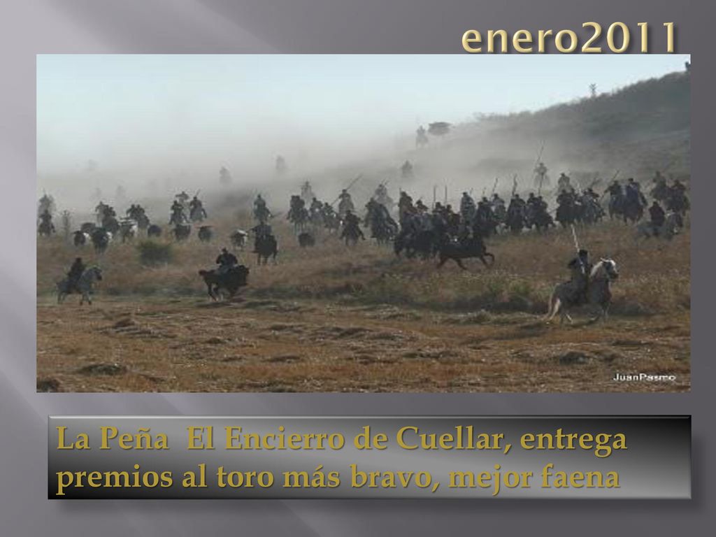 enero2011 La Peña El Encierro de Cuellar, entrega premios al toro más bravo, mejor faena