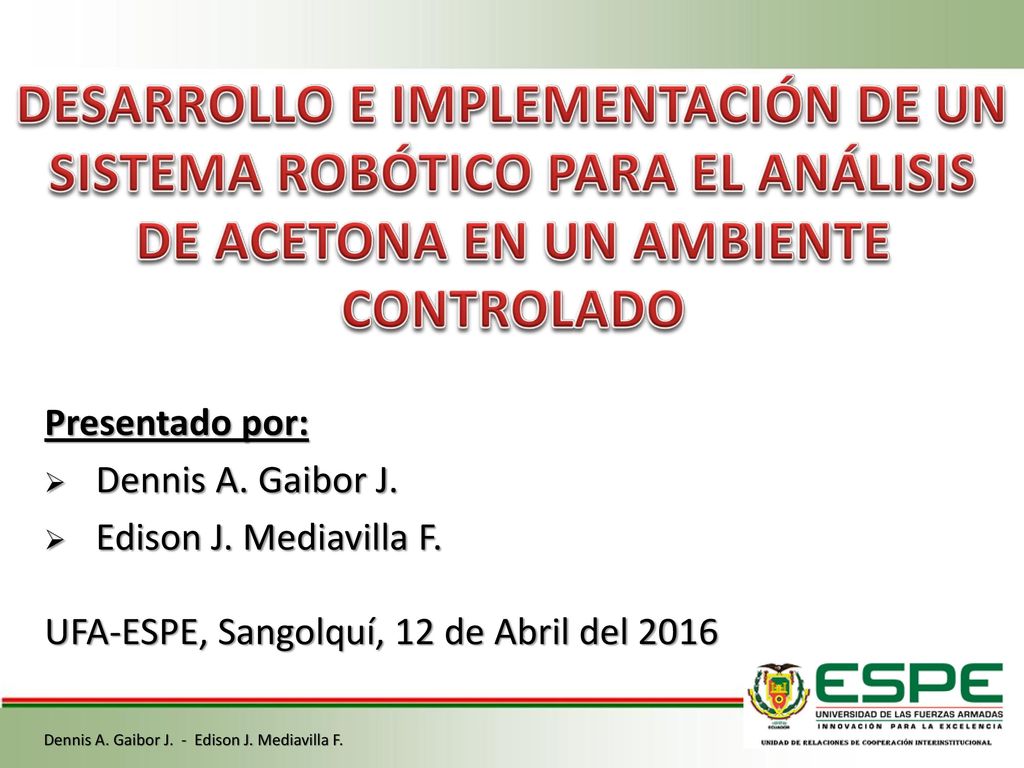 Dennis A. Gaibor J. - Edison J. Mediavilla F.