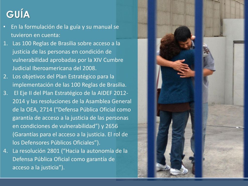 GUÍA En la formulación de la guía y su manual se tuvieron en cuenta: