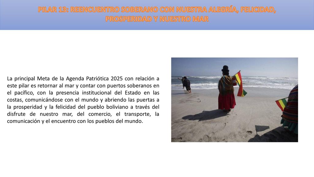 PILAR 13: REENCUENTRO SOBERANO CON NUESTRA ALEGRÍA, FELICIDAD, PROSPERIDAD Y NUESTRO MAR