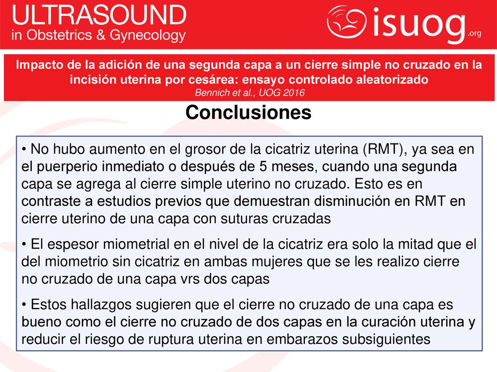 Impacto de la adición de una segunda capa a un cierre simple no cruzado en la incisión uterina por cesárea: ensayo controlado aleatorizado