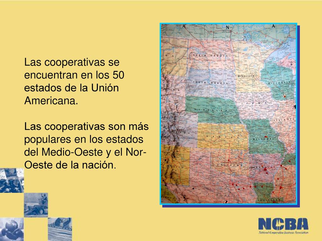 Las cooperativas se encuentran en los 50 estados de la Unión Americana.