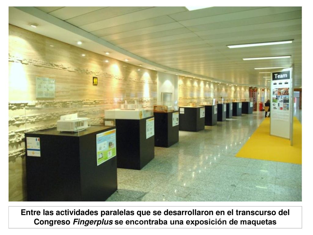 Entre las actividades paralelas que se desarrollaron en el transcurso del Congreso Fingerplus se encontraba una exposición de maquetas