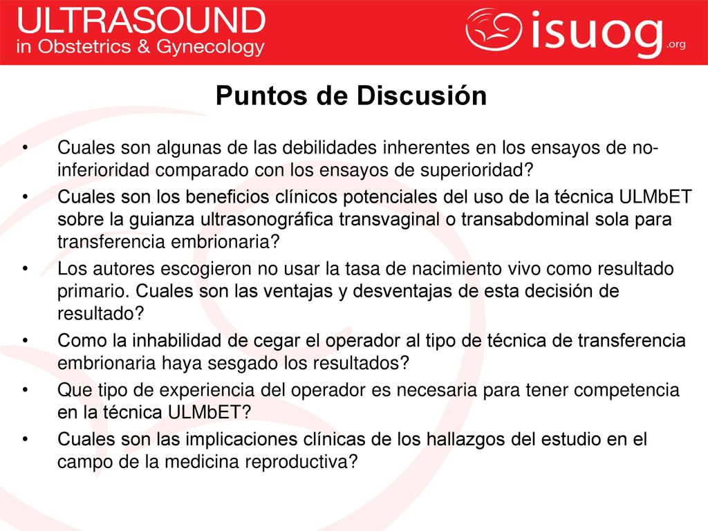Puntos de Discusión Cuales son algunas de las debilidades inherentes en los ensayos de no-inferioridad comparado con los ensayos de superioridad