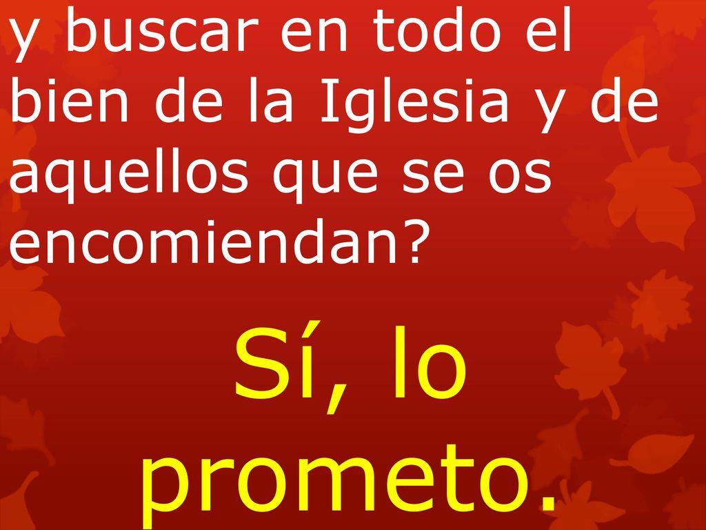 y buscar en todo el bien de la Iglesia y de aquellos que se os encomiendan