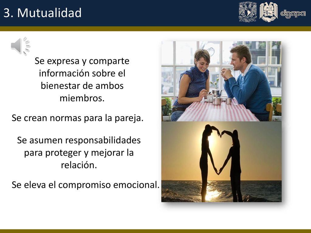 Se asumen responsabilidades para proteger y mejorar la relación.