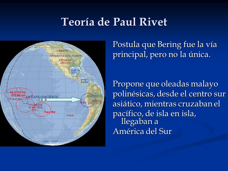 Teoría de Paul Rivet Postula que Bering fue la vía