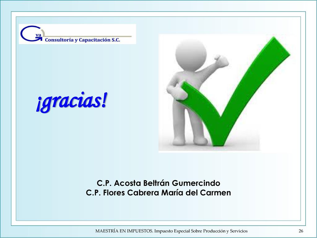 C.P. Acosta Beltrán Gumercindo C.P. Flores Cabrera María del Carmen