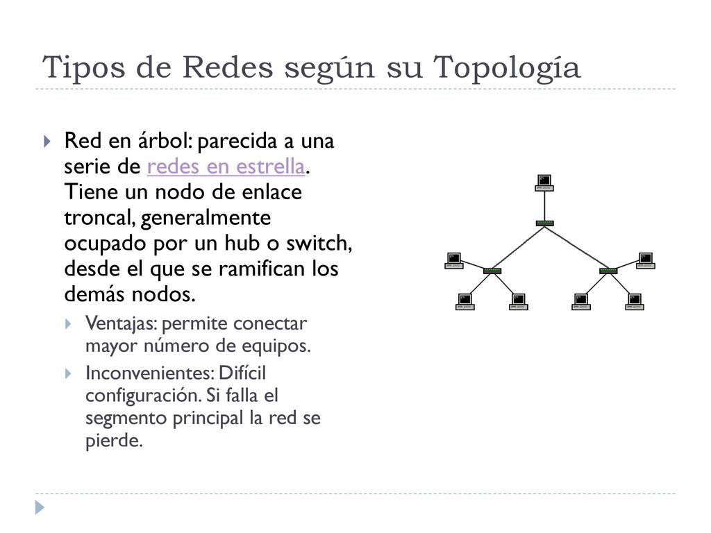 Tipos de Redes según su Topología