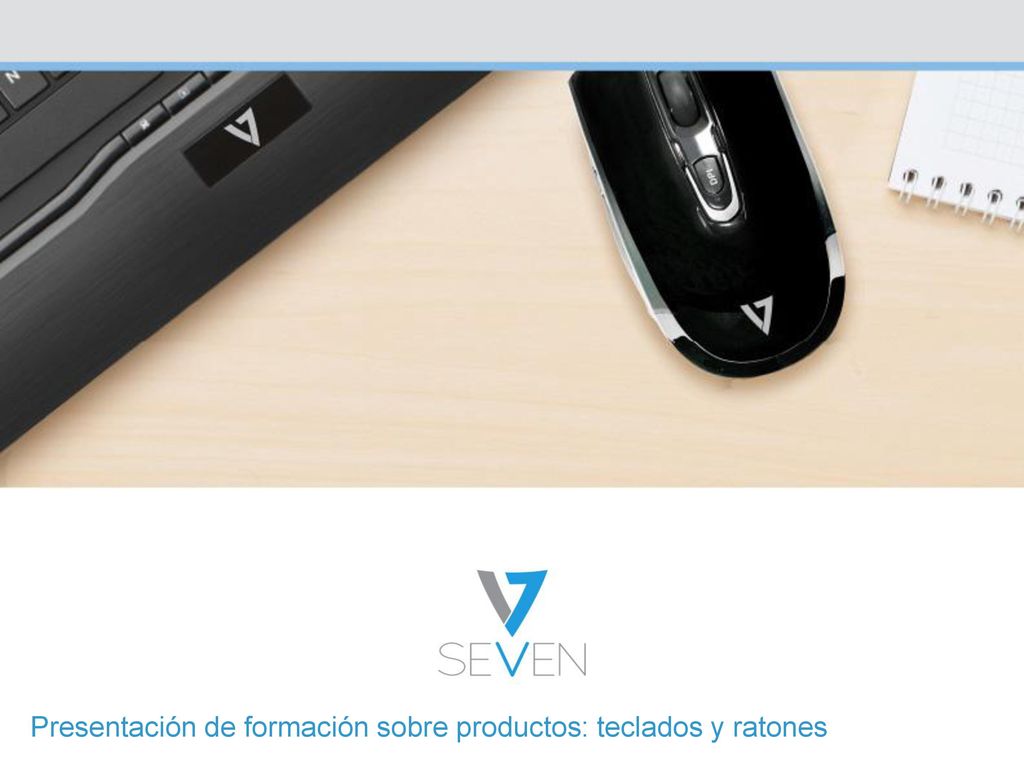 Presentación de formación sobre productos: teclados y ratones