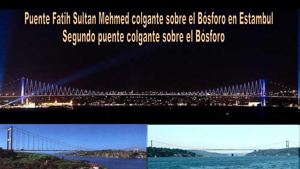 Puente Fatih Sultan Mehmed colgante sobre el Bósforo en Estambul