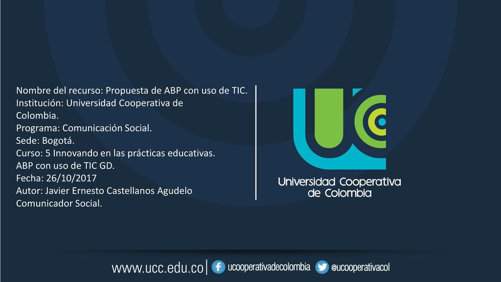 Nombre del recurso: Propuesta de ABP con uso de TIC