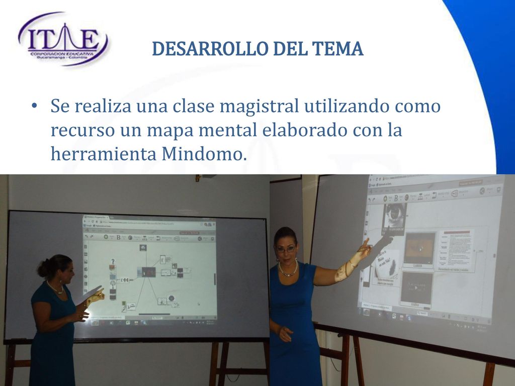 DESARROLLO DEL TEMA Se realiza una clase magistral utilizando como recurso un mapa mental elaborado con la herramienta Mindomo.