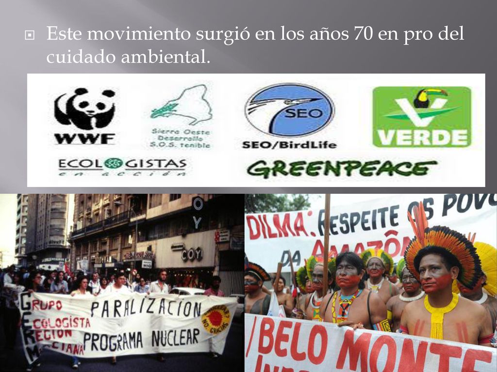 Este movimiento surgió en los años 70 en pro del cuidado ambiental.