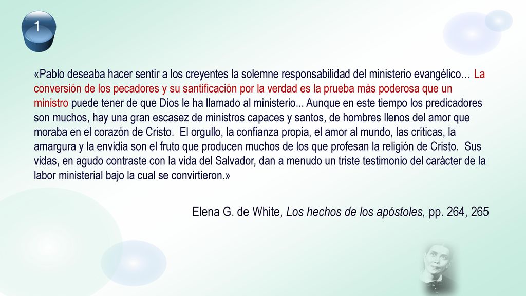 Elena G. de White, Los hechos de los apóstoles, pp. 264, 265