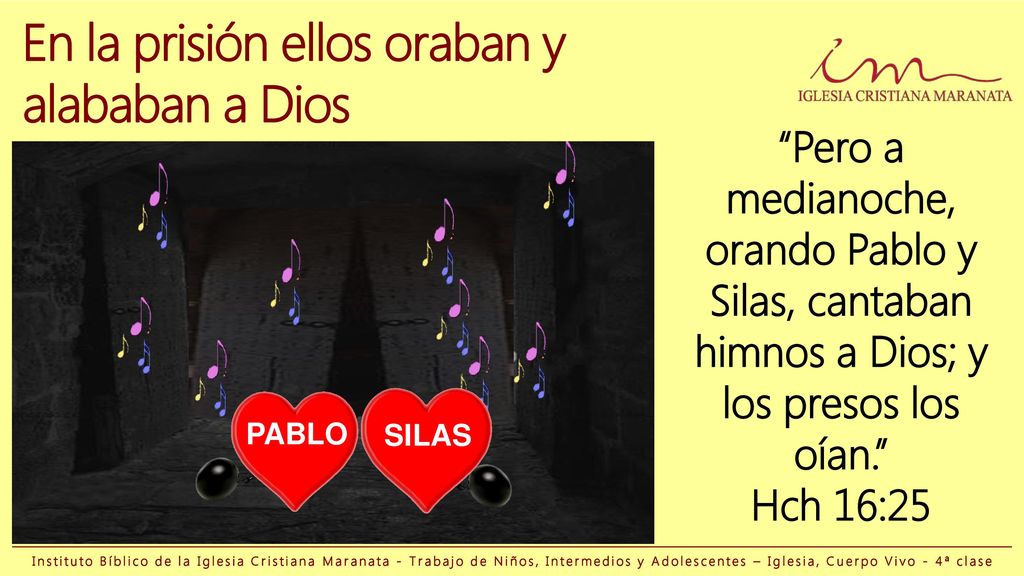 En la prisión ellos oraban y alababan a Dios