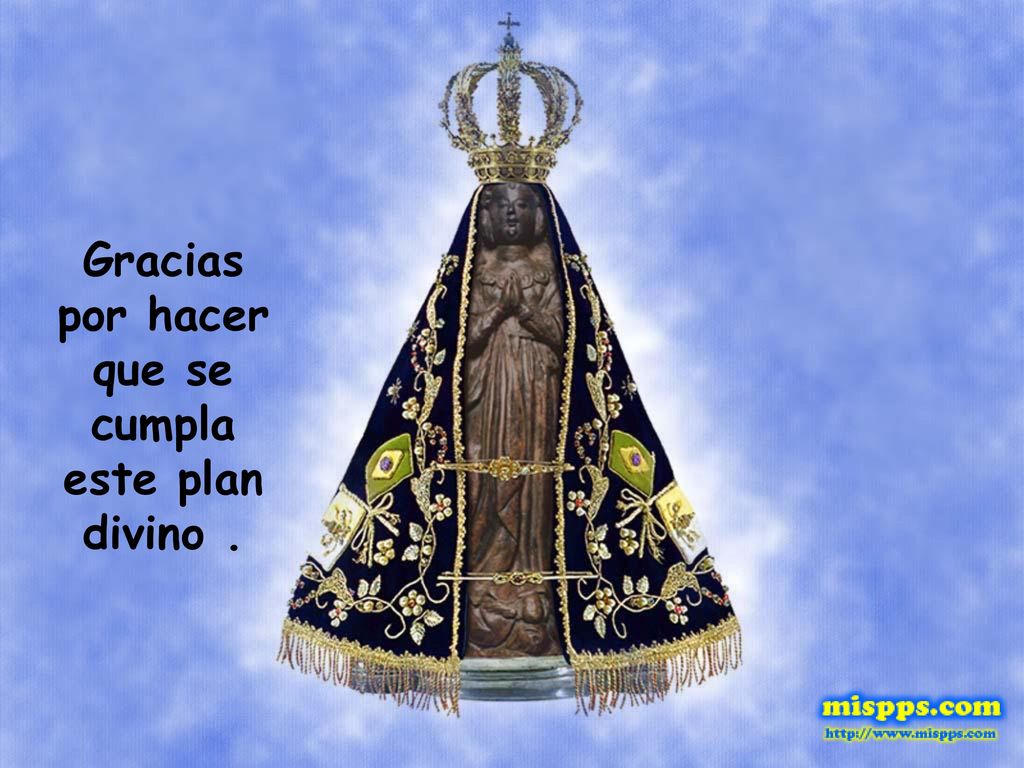 Gracias por hacer que se cumpla este plan divino .