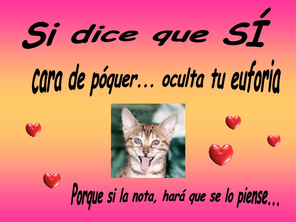 Si dice que SÍ cara de póquer... oculta tu euforia