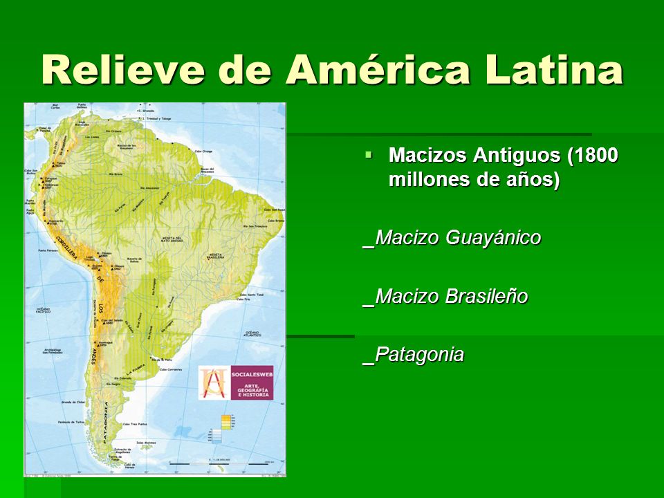 Relieve de América Latina