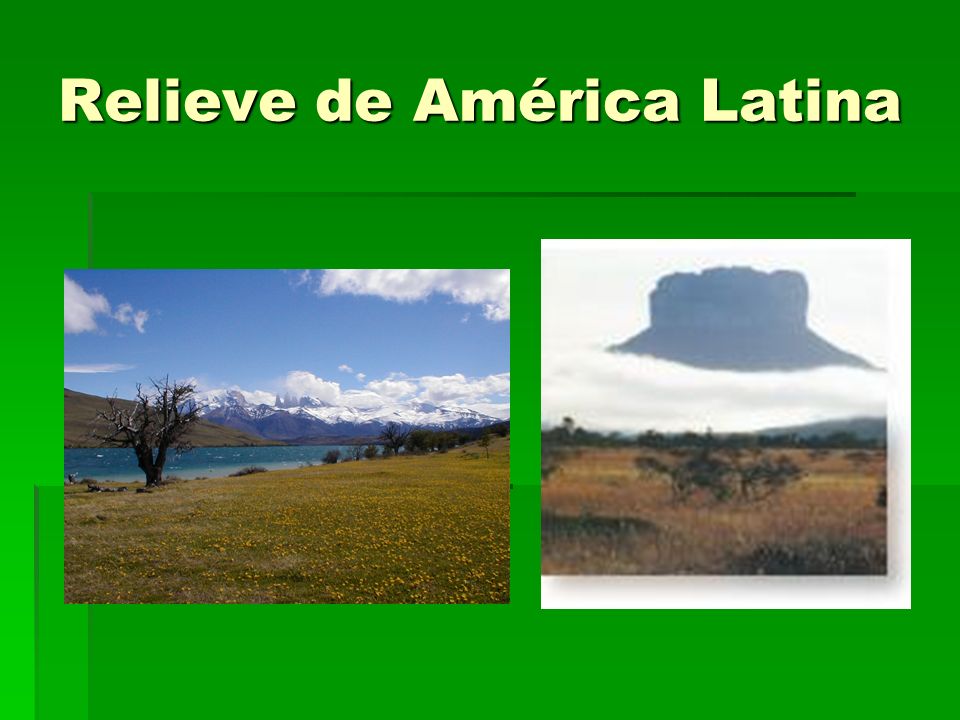 Relieve de América Latina