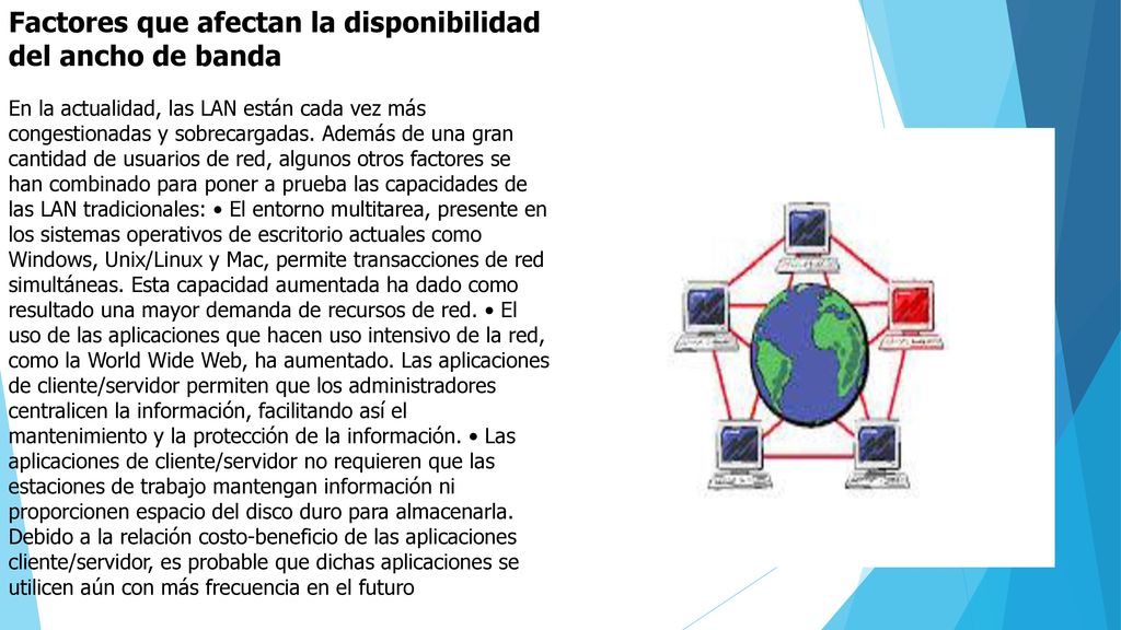 Factores que afectan la disponibilidad del ancho de banda