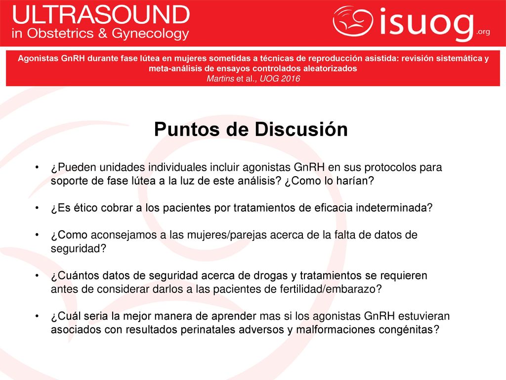 Agonistas GnRH durante fase lútea en mujeres sometidas a técnicas de reproducción asistida: revisión sistemática y meta-análisis de ensayos controlados aleatorizados