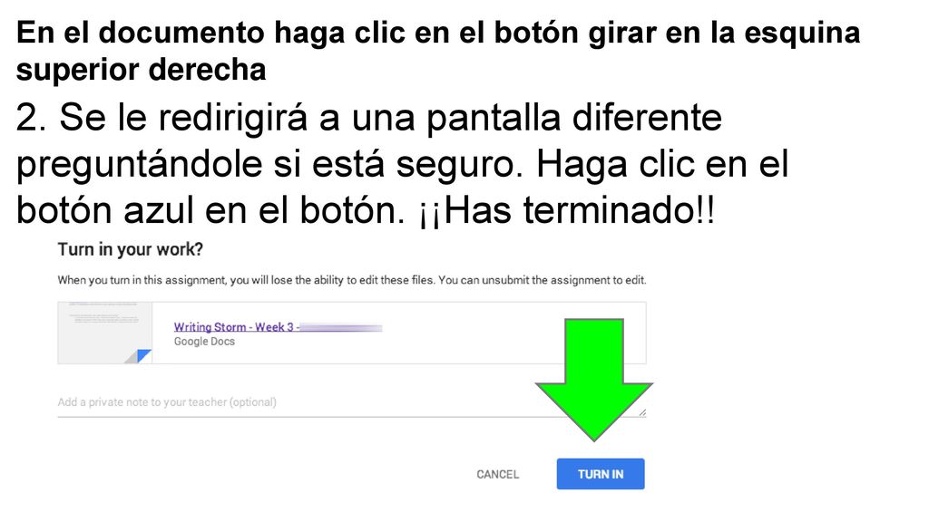 En el documento haga clic en el botón girar en la esquina superior derecha