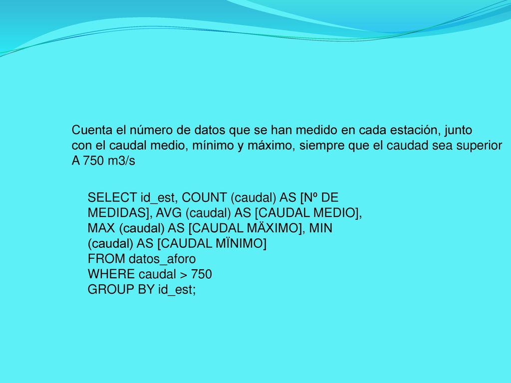 Cuenta el número de datos que se han medido en cada estación, junto